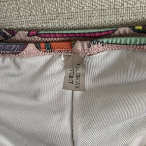 Vintage VS Zipper Bikini Bottom Surf Board Print Breakwater Top Swimsuit M & L - Picture 15 of 16